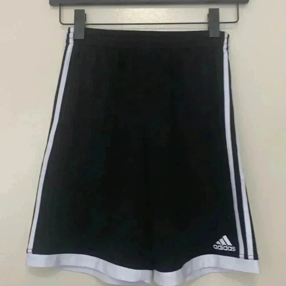 Adidas performance, shorts, black with white trim